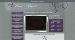 Desktop Screenshot of claires-beauty.co.uk